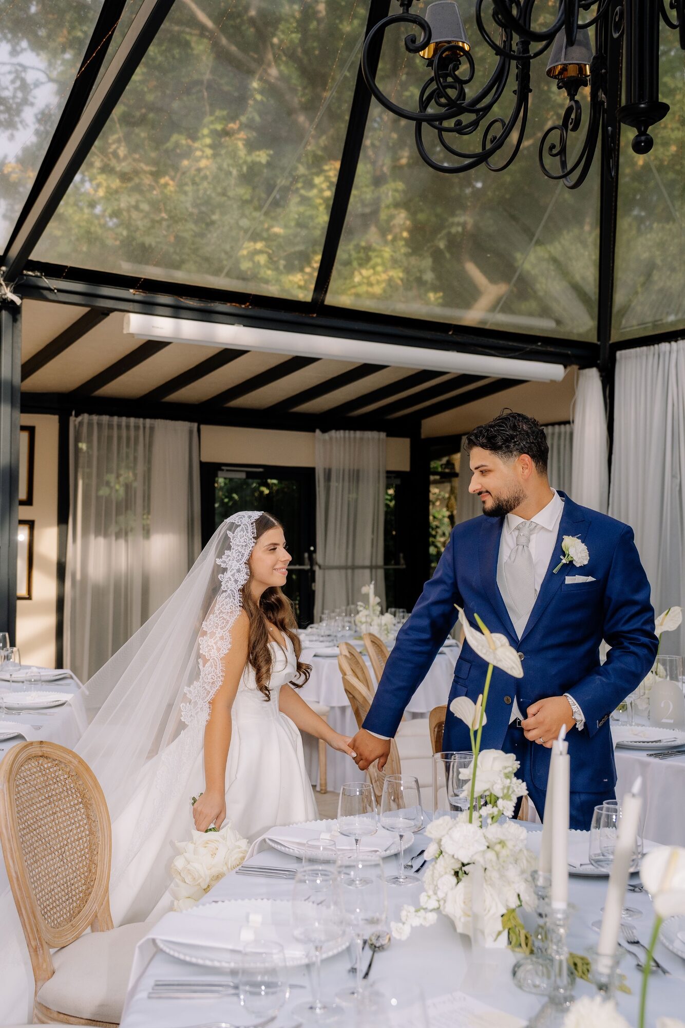 Hochzeitsfotograf Morrhof Großkarlbach – Champagnerturm am Pool